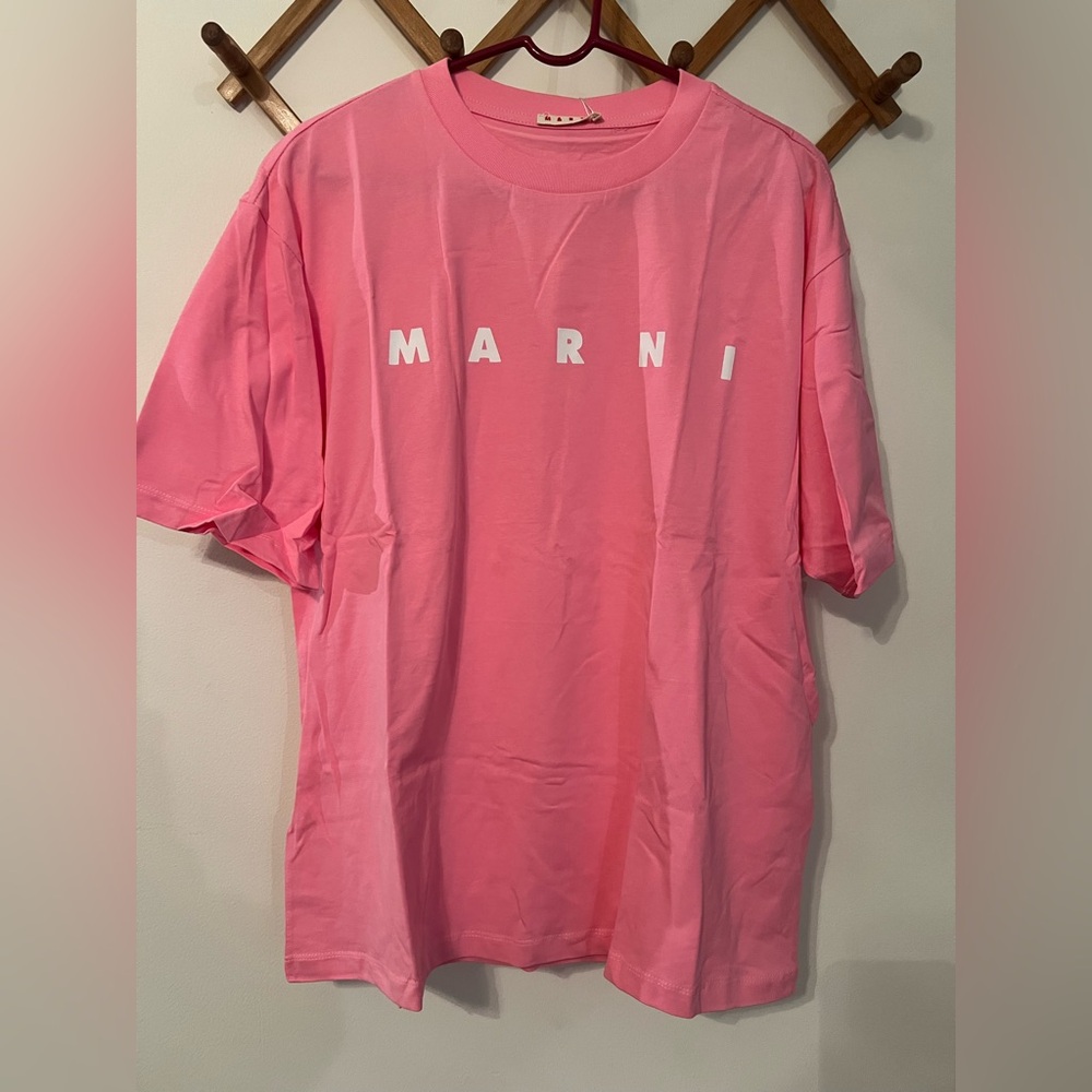 Marni Vibrant Pink Short Sleeve Tee